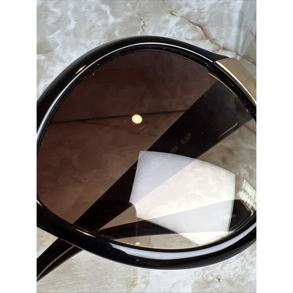 Oliver Peoples Sunglasses Harlot Oversized Dark Brown/Gold 64-15-130 Case Japan main image 5